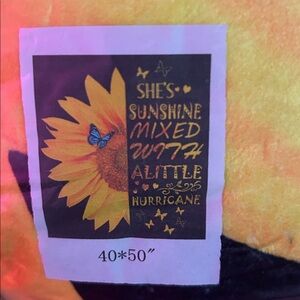 Sunflower 🌻 40"x50" Blanket, NEW